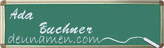 Ada Buchner Visitenkarte